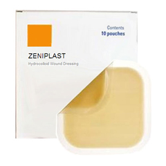 INDZM50044-BX - Zenimedical - ZeniMedical ZeniPlast Hydrocolloid Dressing 4 x 4, 10/BX