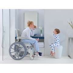 INVOCEANERGOSP - Invacare - Aquatec Ocean Ergo Shower and Commode Chair with Collection Pan