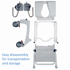 INVOCEANERGOXL - Invacare - Aquatec Ocean Ergo XL Shower and Commode Chair with Collection Pan