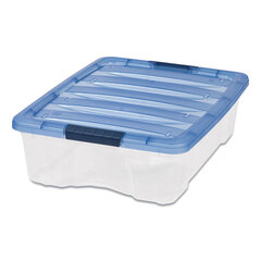 Iris USA Stack and Pull Latching Flat Lid Storage Box, 6.73 gal, 16.5