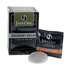Java Trading Co. Coffee Pods, Colombian Decaf, Single Cup, Pods, 14/Box