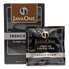 Java Trading Co. Coffee Pods, French Roast, Single Cup, 14/Box