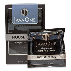 Java Trading Co. Coffee Pods, House Blend, Single Cup, 14/Box
