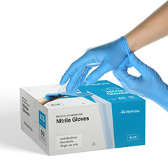 FifthPulse Nitrile Exam Gloves Blue XS 100 per Box - Betty Mills