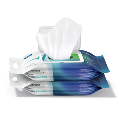 FifthPulse Premoisten Disposable Washcloths, Alcohol Free, Infused Aloe & Lanolin, 40 Wipes per Pack, 2/PK
