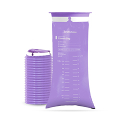 FifthPulse Emesis Bags, Disposable Medical Grade, Leak Resistant, Portable and Individually Wrapped, 1000ml, Lavender, 20/PK