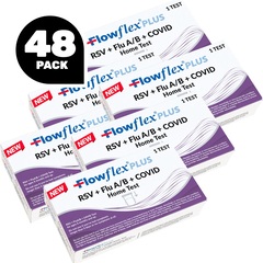 Flowflex Plus 4 in 1 RSV + Flu A/B + Covid Test, 48 Test/Kits