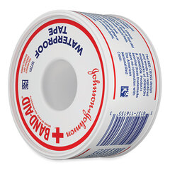 Johnson & Johnson Water Block Waterproof Medical Tape, Dry Rubber, 1 x 10 yds, White