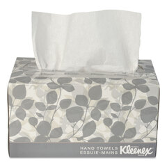 Kimberly Clark Professional Hand Towels, POP-UP Box, Cloth, 1-Ply, 9 x 10.5, White, 120/Box