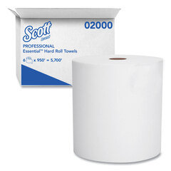 Kimberly Clark Professional SCOTT High-Capacity Hard Roll Towels, 8 x 950', 1.75