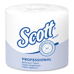 Kimberly Clark Professional Essential Standard Roll Bathroom Tissue for Business, Septic Safe, 1-Ply, White, 1,210 Sheets/Roll, 80 Rolls/Carton