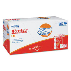 Kimberly Clark Professional L40 Towels, Pro Towels, 12 x 23, White, 45/Box, 12 Boxes/Carton