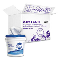 KCC0621102 - Kimtech™ Wipers for WETTASK* System, Bleach, Disinfectants & Sanitizers