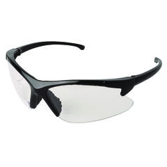 Kimberly Clark Professional V60 30-06 Dual Readers Safety Glasses, Black Polycarbonate Frame, Clear Polycarbonate Lens, 6/Box