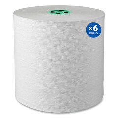 Kimberly Clark Professional Hard Roll Paper Towels with Premium Absorbency Pockets with Colored Core, Green Core, 1-Ply, 7.5