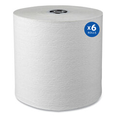 Kimberly Clark Professional Hard Roll Paper Towels with Premium Absorbency Pockets with Colored Core, Gray Core, 1-Ply, 7.5