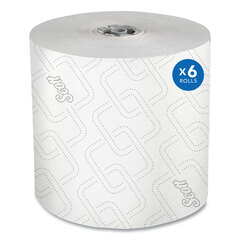 Kimberly Clark Professional Pro Hard Roll Paper Towels with Elevated Scott Design for Scott Pro Dispenser, Gray Core Only, 1-Ply, 1,150 ft, 6 Rolls/CT