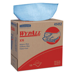 Kimberly Clark Professional X70 Cloths, POP-UP Box, 9.13 x 16.8, Blue, 100/Box, 10 Boxes/Carton