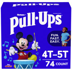 Kimberly Clark Professional Learning Designs Potty Training Pants for Boys, Size 6, 4T-5T, 38 lbs to 50 lbs, 74/Carton