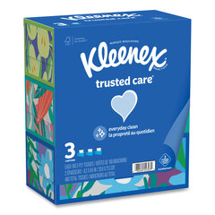 Kimberly Clark Professional Trusted Care Facial Tissue, 2-Ply, White, 160 Sheets/Box, 3 Boxes/Pack, 4 Packs/Carton