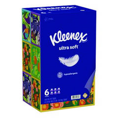 Kimberly Clark Professional Ultra Soft Facial Tissue, 3-Ply, White, 120/Box, 6 Boxes/Pack, 4 Packs/Carton