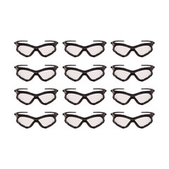 Smith & Wesson V30 Nemesi Foam Safety Glasses, Black Nylon Frame, Clear Polycarbonate Lens, 12/Carton