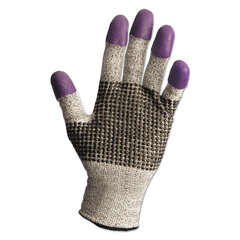Kimberly Clark Professional G60 Purple Nitrile Gloves, 230 mm Length, Medium/Size 8, Black/White, 12 Pairs/Carton