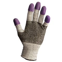 Kimberly Clark Professional KleenGuard G60 Purple Nitrile Gloves, 250mm Length, XL/Size 10, Black/White, 12 Pair/Carton