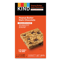 Kind Healthy Grains Bar, Peanut Butter Dark Chocolate, 1.2 oz, 12/Box