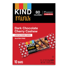 Kind Minis, Dark Chocolate Cherry Cashew, 0.7 oz, 10/Pack