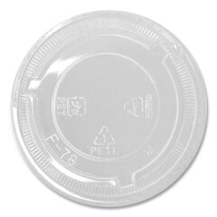 KARAT BY LOLLICUP PET Lids, Fits 8 oz to 10 oz Cold Cups, No Hole Flat Lid, Clear, 1,000/Carton