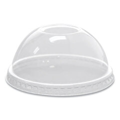 KARAT BY LOLLICUP PET Lids, Fits 8 oz to 10 oz Cold Cups, Dome Lid, Clear, 1,000/Carton