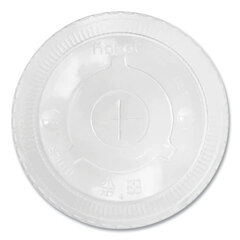 KARAT BY LOLLICUP PET Lids, Fits 32 oz Cold Cups, Flat Lid, Clear, 600/Carton