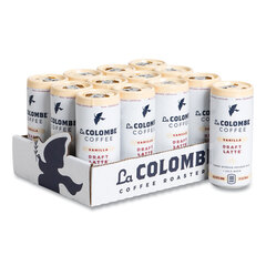 La Colombe Coffee Roasters Cold Brew Draft Latte, Vanilla, 9 oz Can, 12/Carton