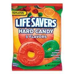 Wrigley's LifeSavers&reg; Hard Candy, Original Five Flavors, 6.25 oz Bag