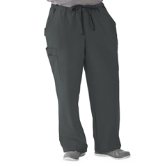 MED5800CHRS - Medline - Illinois Ave Mens Athletic Cargo Scrub Pants with 7 Pockets, Black, Small