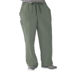 MED5800OLVLT - Medline - Illinois Ave Mens Athletic Cargo Scrub Pants with 7 Pockets, Green, Large