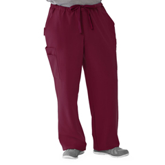 MED5800WNEL - Medline - Illinois Ave Mens Athletic Cargo Scrub Pants with 7 Pockets, Red, Large