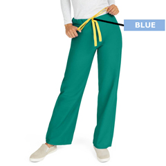 Medline AngelStat Unisex Reversible Drawstring Waist Scrub Pants, Green, XS