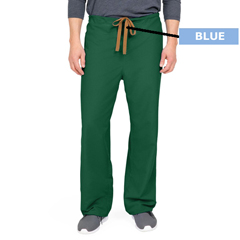 Medline PerforMAX Unisex Reversible Scrub Pants with Front Drawstring, Green, XS
