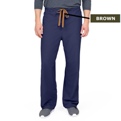 Medline PerforMAX Unisex Reversible Scrub Pants with Front Drawstring, Blue, Medium