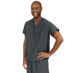 Medline PerforMAX Unisex Reversible V-Neck Scrub Top with 2 Pockets