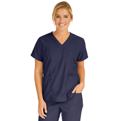 MED881NNTS - Medline - PerforMAX Womens Mock-Wrap Tunic Scrub Tops with 2 Pockets