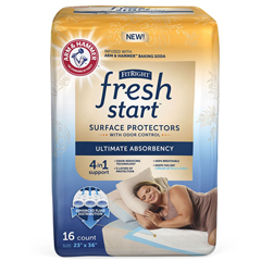Medline FitRight Fresh Start Underpad, 23x36, 16 Count