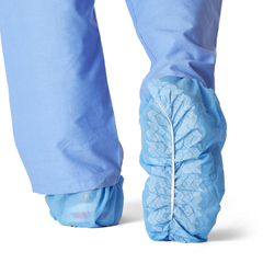 MEDCRI2003 - Medline - Spunbond Polypropylene Non-Skid Shoe Covers, Blue, X-Large, 200 EA/CS