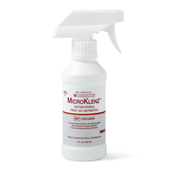 Medline MicroKlenz Antimicrobial First Aid Antiseptic, 8 oz., 6/CS