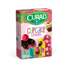 CURAD Cupcake Cover Bandages, Assorted Sizes, 24 BX/CS