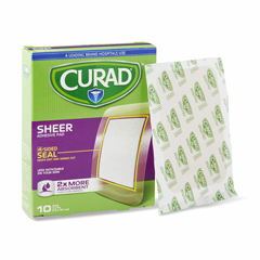 CURAD Sheer Adhesive Bandages, 3