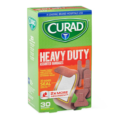 MEDCUR14924RB - Curad - Heavy Duty Bandages, Assorted Sizes, 24 BX/CS