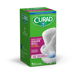 Curad 100% Cotton Gauze Roll, 4.5